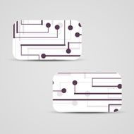 Vector business-card set for your design N364
