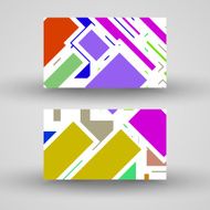 Vector business-card set for your design N367