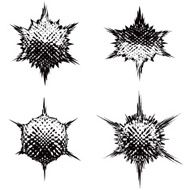 Futuristic Shapes Line Art Set