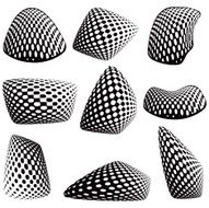 Halftone Pattern Smooth Shapes