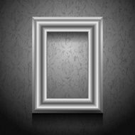 Vector picture frame on wall N8