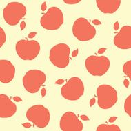 vector pattern with apples N14