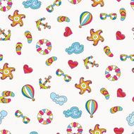 Summer sea holiday background Vector seamless pattern N2