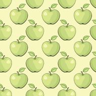 vector pattern with apples N15