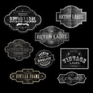 RETRO LABELS00black