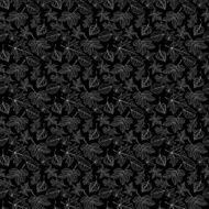 Vector autumn background with decorative leaves Seamless pattern N2