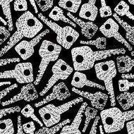 Keys seamless pattern Security theme background N2