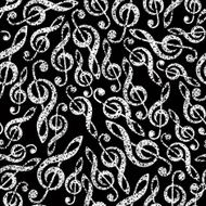 Music theme seamless vector background pattern N2