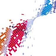 abstract colorful wave check pattern background N3