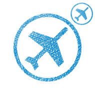 Plane vector simple single color icon isolated on white backdrop N2