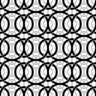 Monochrome vintage style netting seamless pattern N2
