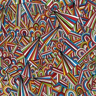 Colorful doddle seamless pattern