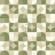 Seamless mosaic tiles pattern in retro style N4