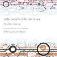 Trendy horizontal seamless background vector illustration