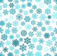 Seamless pattern of snowflakes N29