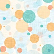 Fabric circles abstract seamless pattern background