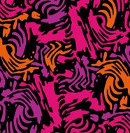 Abstract square zebra pattern Multicolored Pink Orange Purple ambiance Vector N2