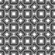 Seamless geometric pattern black and white simple vector