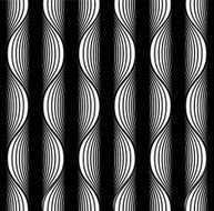 Black and white lines seamless pattern