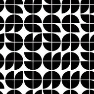 Old mosaic seamless background vector black and white retro