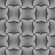 Twisted and zig zag abstract lines seamless pattern