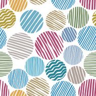 Lined circles seamless pattern