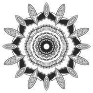 Circular decorative ornament arabic pattern N2