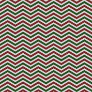 Seamless red and green chevron pattern on textured paper