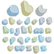 3d futuristic font with lines textures N2