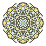 Circular decorative ornament mandala arabic pattern N2