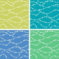 Beads seamless patterns