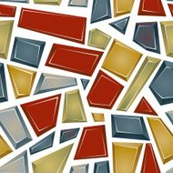 Seamless background with different pattern patches vector