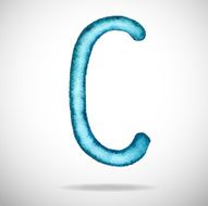 Watercolor letters C