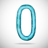 Watercolor letters O