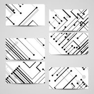 Vector business-card set for your design N368