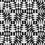 Seamless modern chaotic geometric design on paper