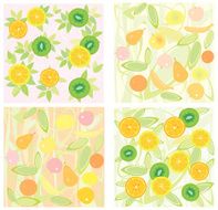 Four of fruit backgrounds N2
