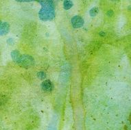 Pale green background with paint drips