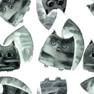 Watercolor Cats N5