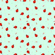 Seamless pattern background Elegant texture for backgrounds with ladybugs
