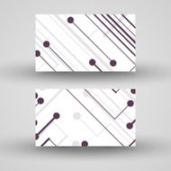 Vector business-card set for your design N370