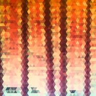 abstract red triangle pattern decoration background
