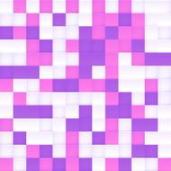 White pink and purple vector squared mosaic