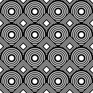 Seamless geometric background black and white stripes N4
