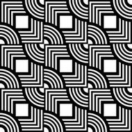 Seamless geometric pattern vector black and white stripes N2