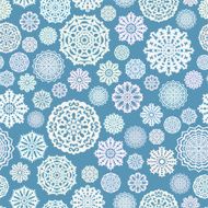 Seamless Christmas pattern with snowflakes N12