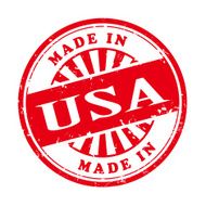made in USA grunge rubber stamp