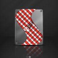 Metal Texture Plate With Screws N3
