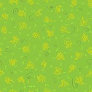 green seamless floral patern
