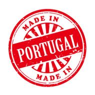 made in Portugal grunge rubber stamp